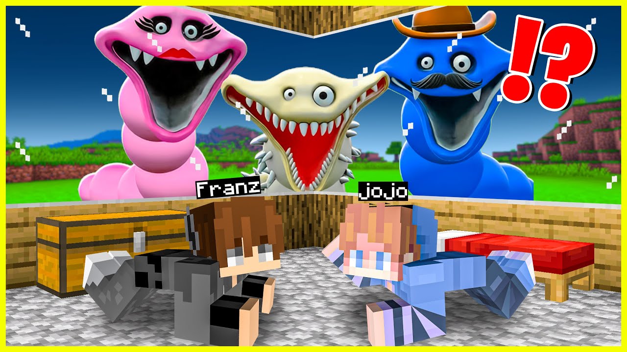 FRANZ & JOJO KETAKUTAN MELIHAT MONSTER HUNGRY WORM di MINECRAFT