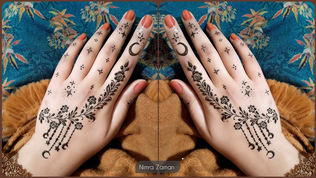 Eid mehndi design for back side | simple Eid henna design | Mehandi design | henna design inspo