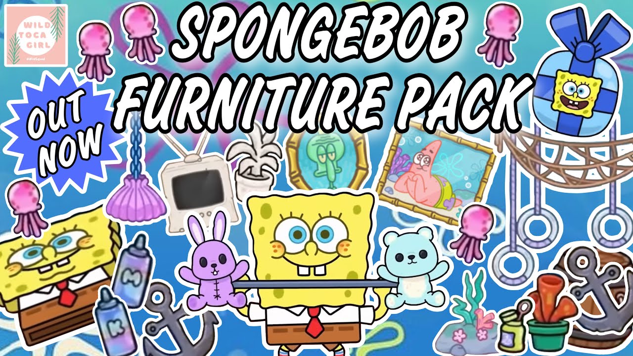 NEW ✨ SPONGEBOB FURNITURE PACK 🏝️🍍 OUT NOW! 🤩 TOCA LIFE WORLD 🌎