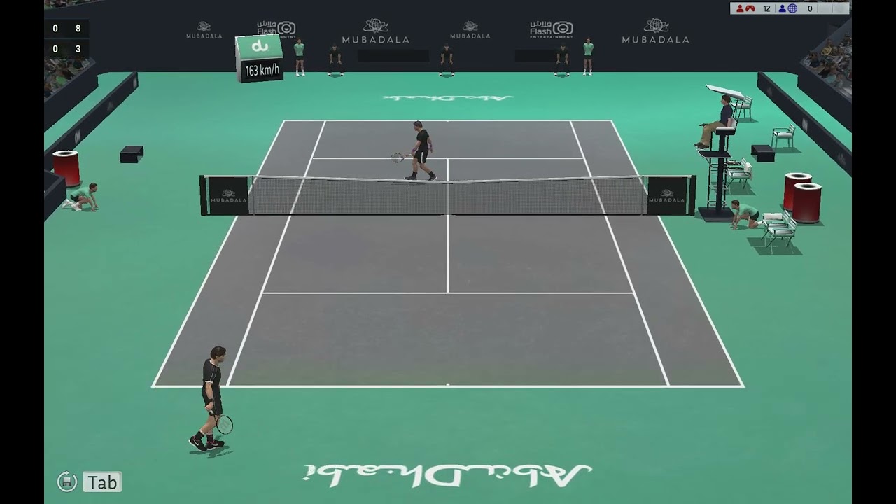 Full Ace Tennis Simulator: Federer VS Nadal (Abu Dhabi)
