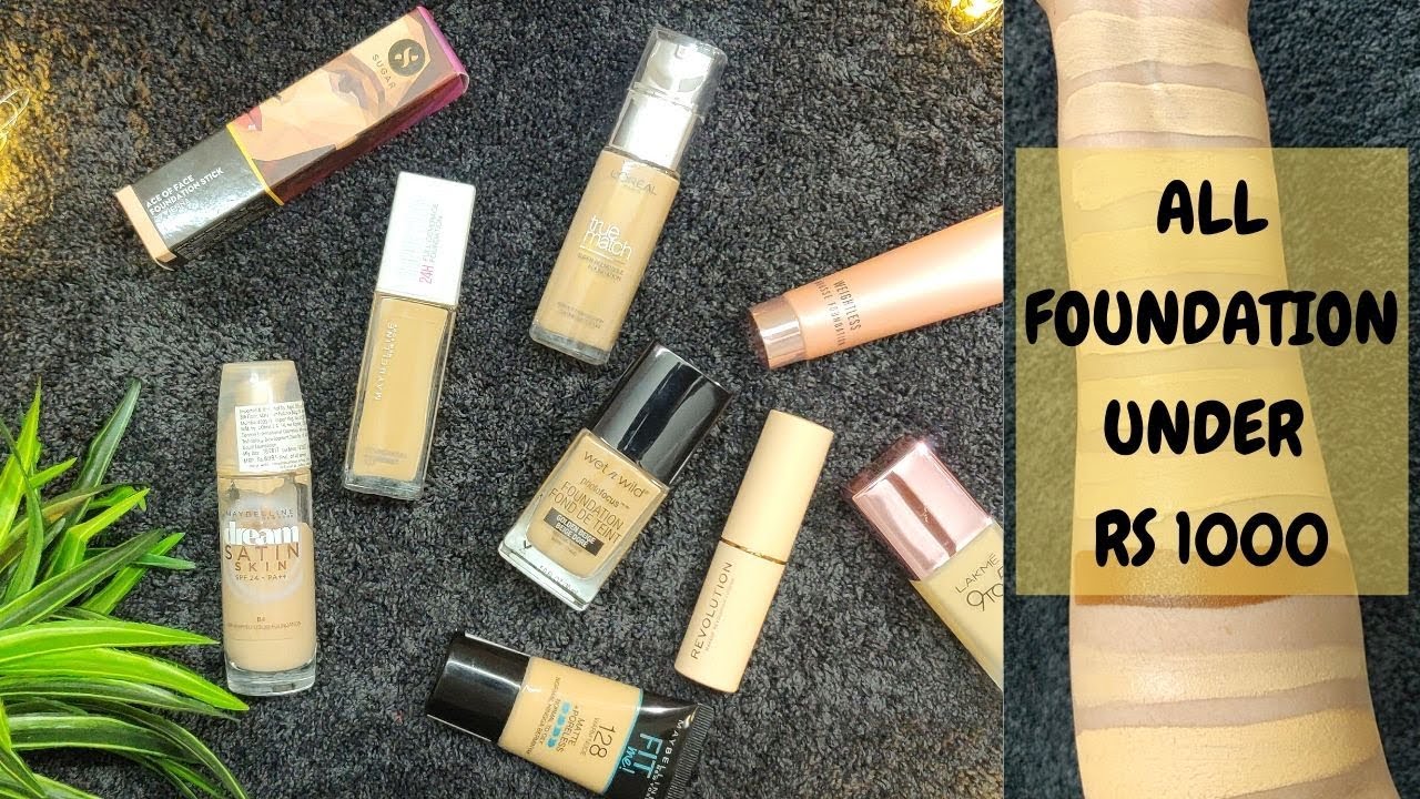 BEST FOUNDATION UNDER RS 1000 || WHICH ONE IS BEST?? || COMPARISON