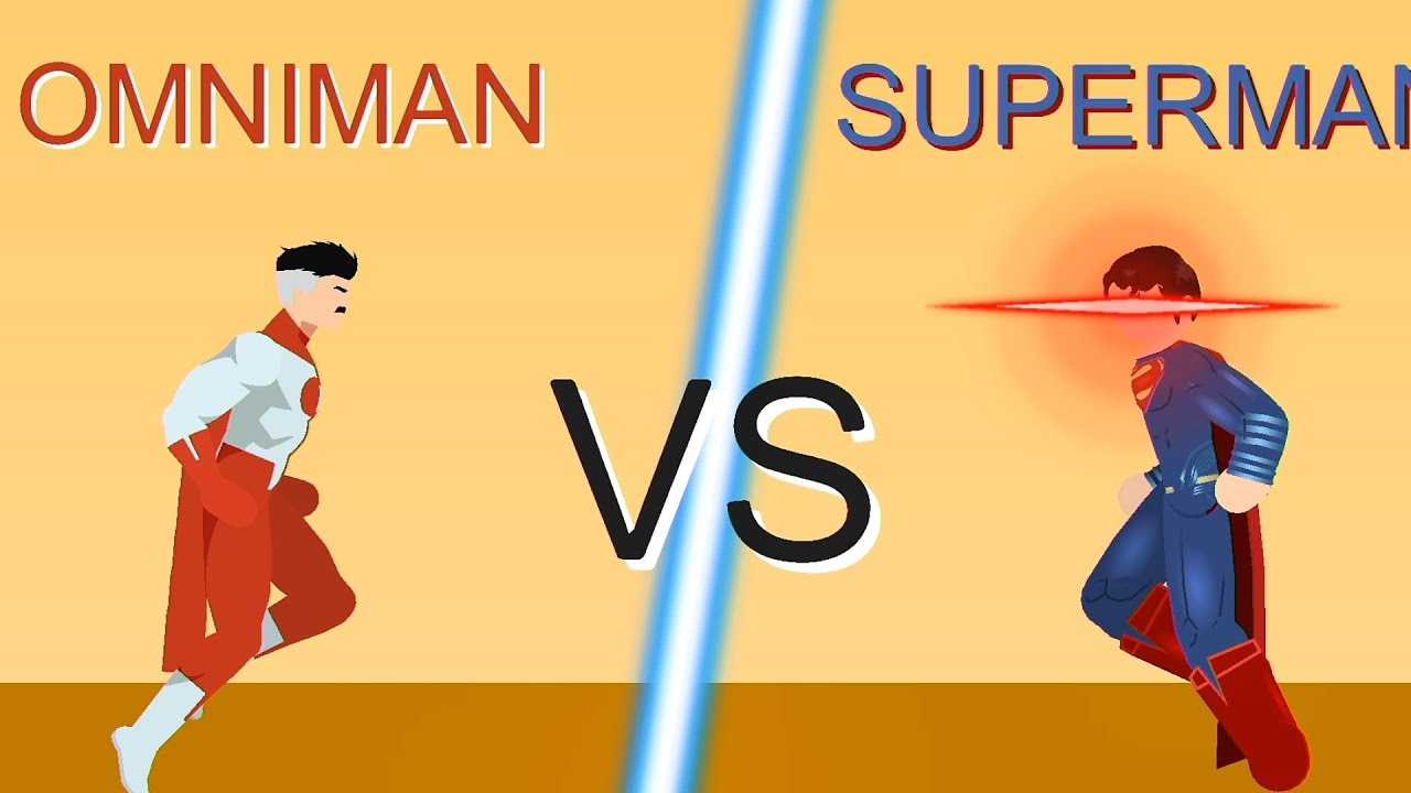 Superman VS Omniman | Sticknodes | Animation |Versus Z