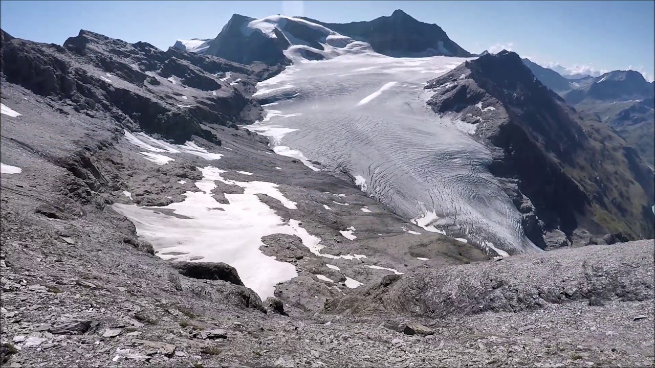 Le Pleureur(3704m) normal route from Mauvoisin,voie normale,Val de Bagnes, Valais, Suisse,25-08-2019