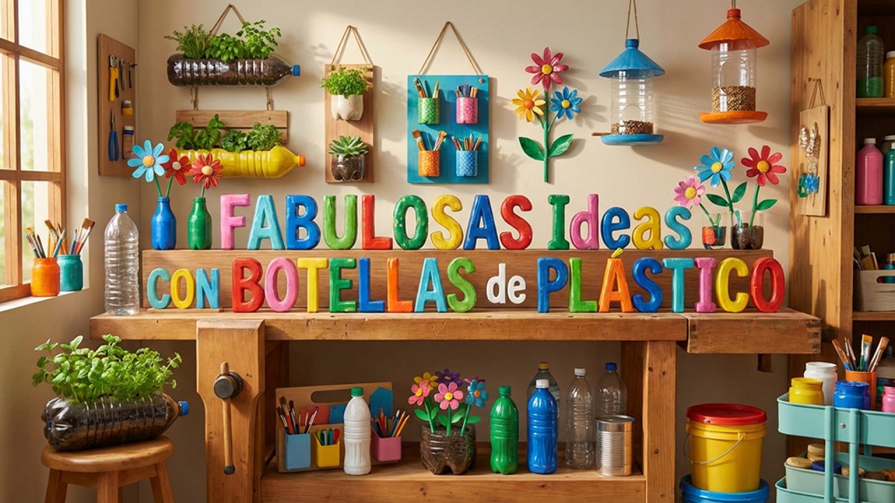 FABULOSAS Ideas CON BOTELLAS  de PLÁSTICO