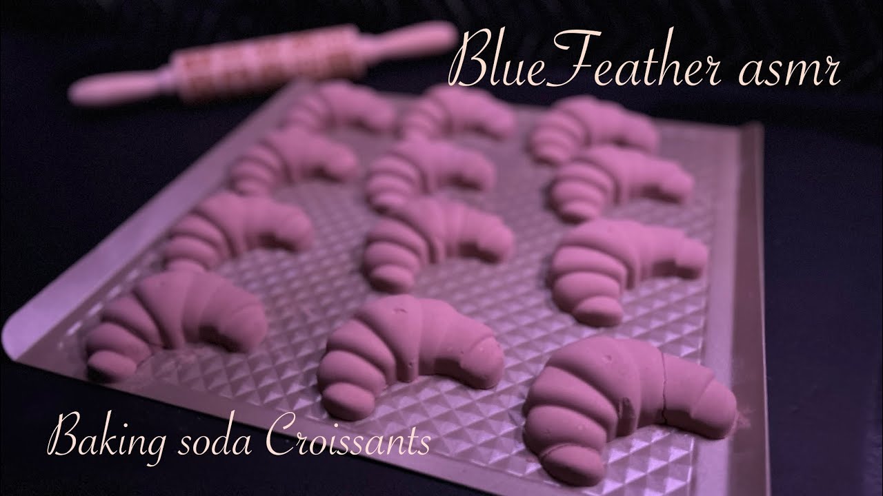 Asmr Crispy Croissants 🥐 Baking soda 