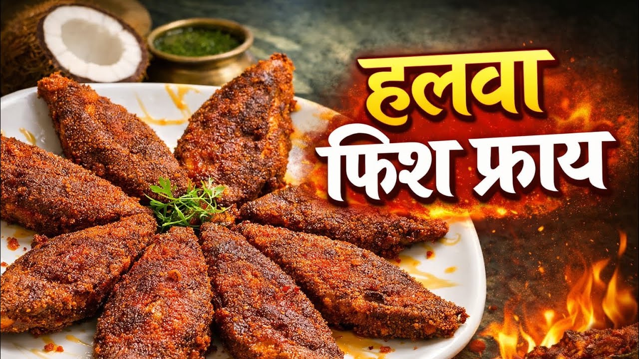 Halwa Fry Fish | झणझणीत हलवा फ्राय घरी कसा करायचा? | Malvani Fish Fry | Crispy Halwa Fry