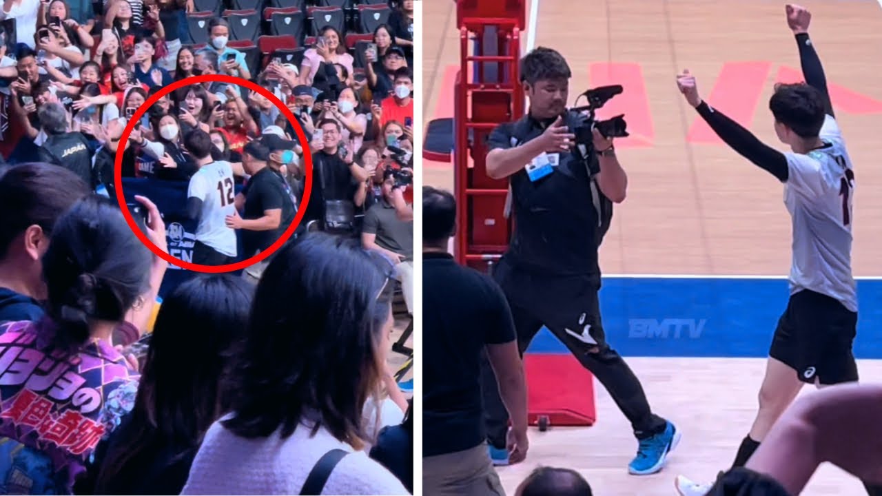 Crowd Favorite Ran Takahashi (髙橋藍) Thanks His Fans in the Philippines | Men’s VNL 2023