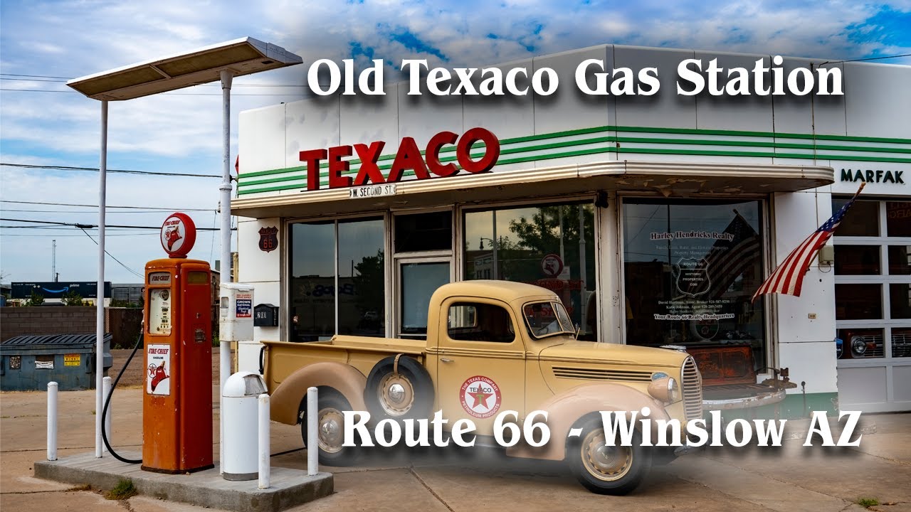 Автозаправочная станция Old Texaco, трасса 66, Уинслоу, Аризона