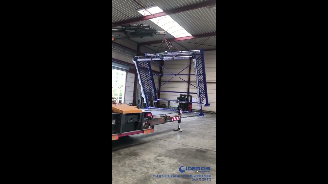 Raise of a Sheet Metal Storage System 2000x6000 (6.5 x 20 ft) Double Tower