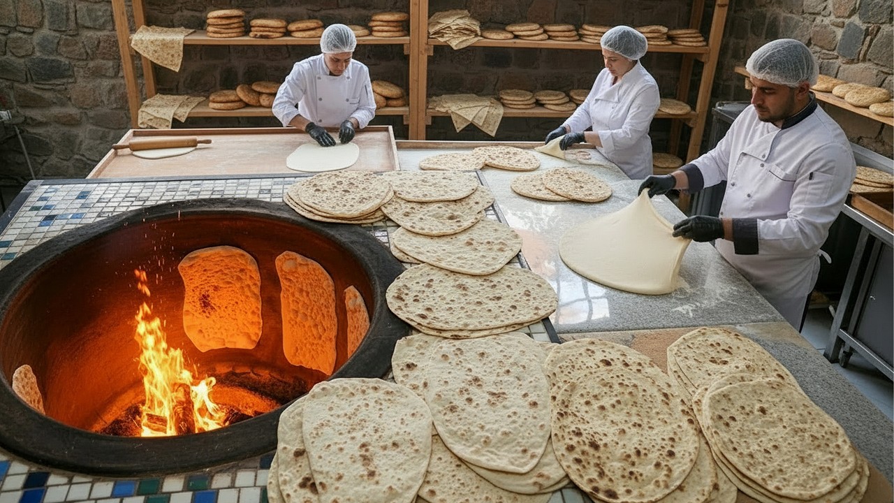 Village-Style Tandoor Bread: How Real Lavaş Is Made in Turkey!