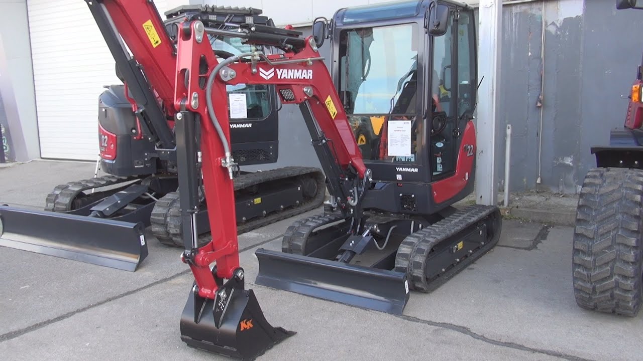 Мини-экскаватор Yanmar SV22 (2023) Экстерьер и интерьер