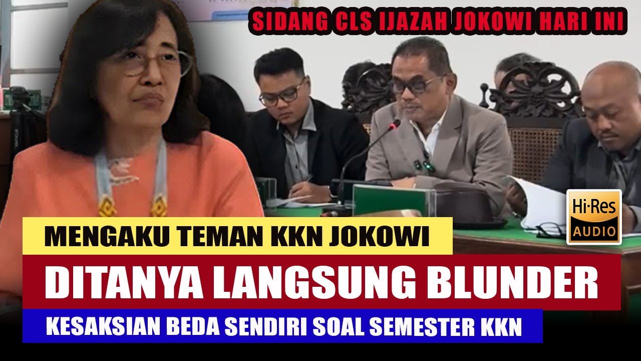 🔴SIDANG IJAZAH JOKOWI DI SOLO! SAKSI TEMAN KKN JOKOWI 