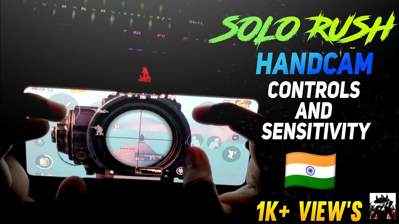 SOLO RUSH LIKE HANDCAM🔥5Fingers CONTROLS AND SENSITIVITY | SOLO RUSH CONTROLS HANDCAM | JAIKASS.