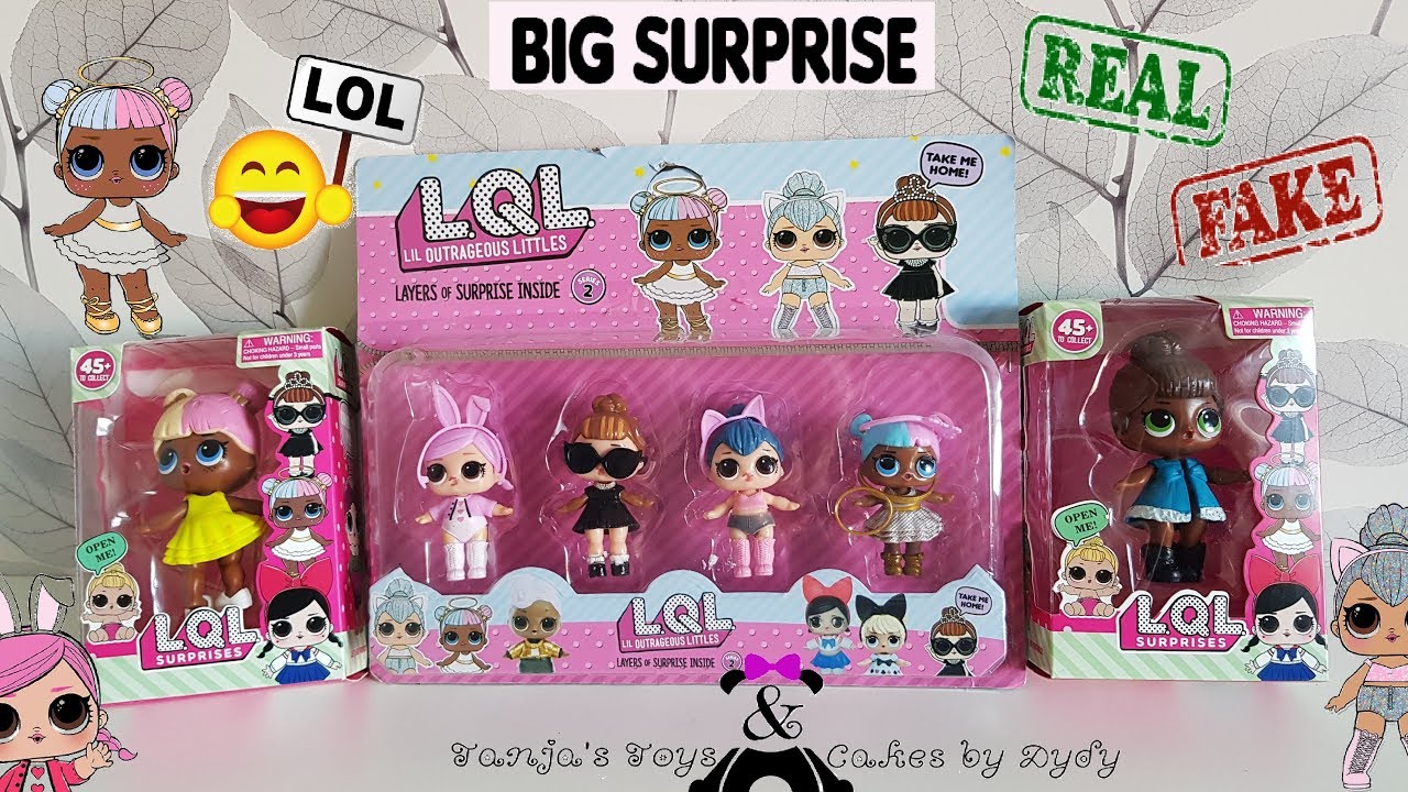 Fake LOL Surprise dolls Series 2! BIG LQL surprise! Fake vs real
