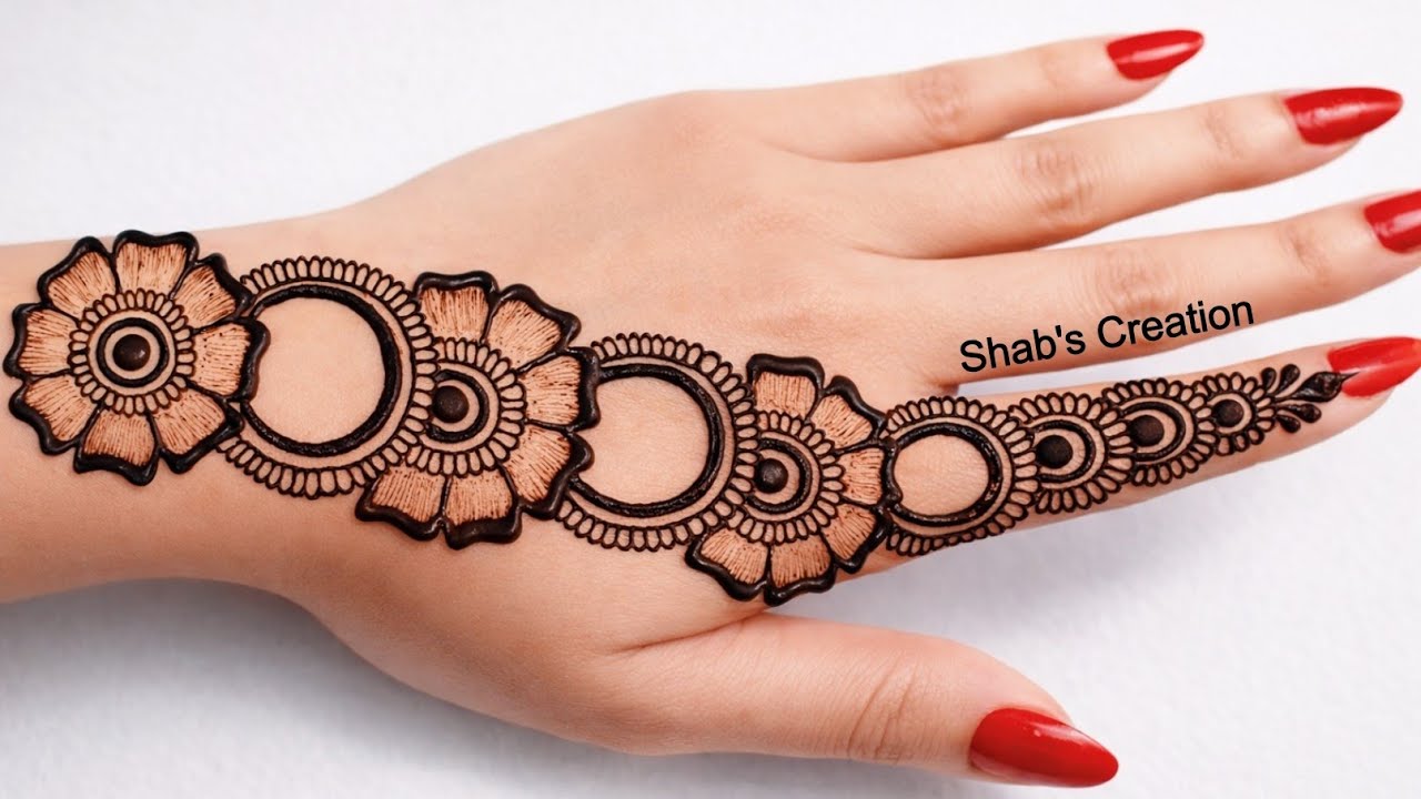 Latest Stylish Backhand Mehndi design | Simple Mehandi design | Mehandi ka design | Mehndi designs 