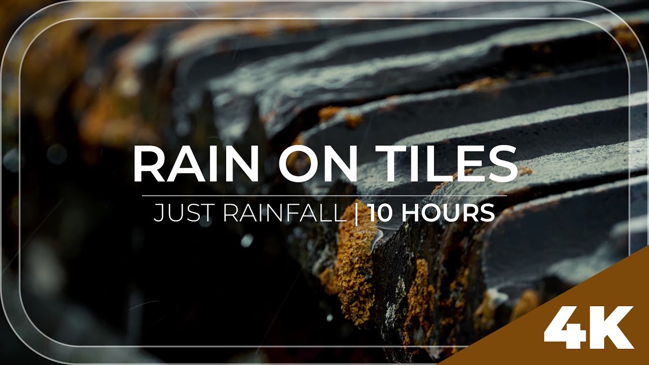 Rain on Tiles | 10 Hours of Rain to relax and meditate