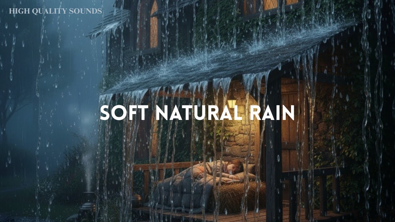 Soft Natural Rain Sounds | Deep Sleep, Relaxation, Meditation, Stress Relief & Study Ambience 🌧️
