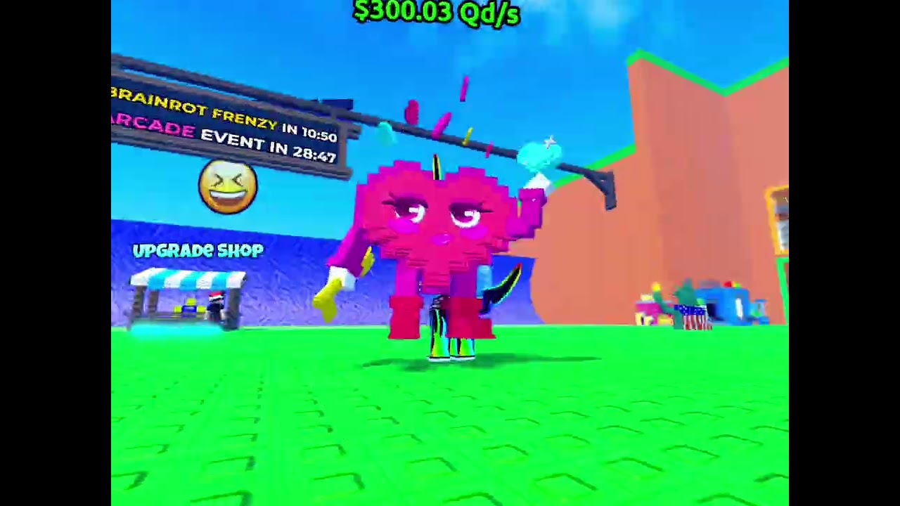 I m playing escape tsunami for brainrot 