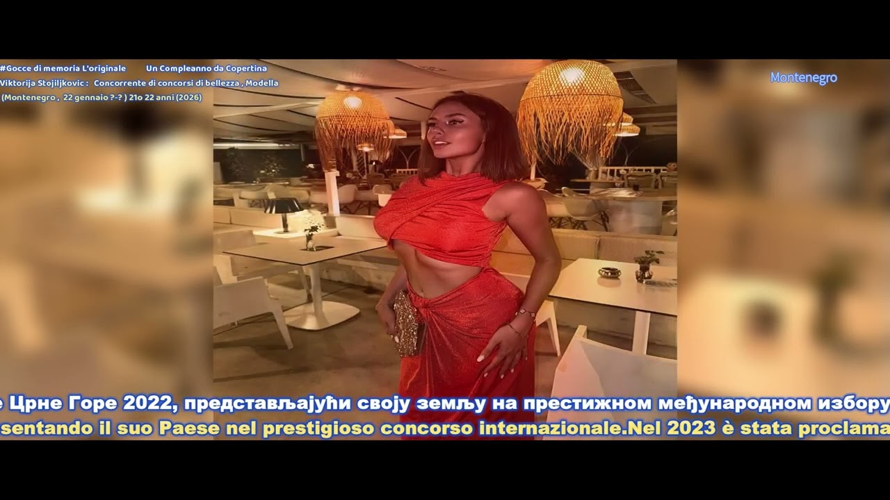 Cover birthday Viktorija Stojiljkovic : Modella  (Montenegro ,  22 gennaio ?-? ) 21o 22 anni (2026)