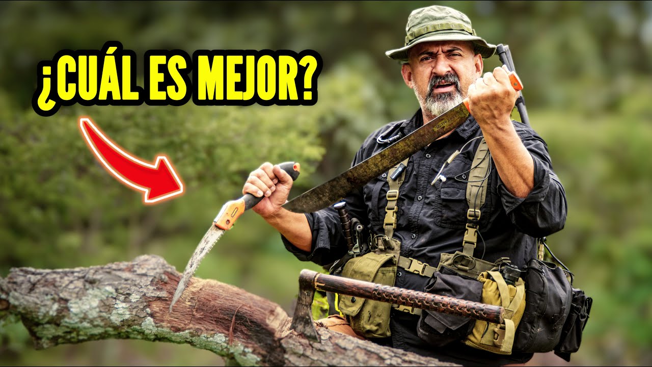 Hacha, Machete o Sierra: ¿Cuál es mejor para CAMPING?