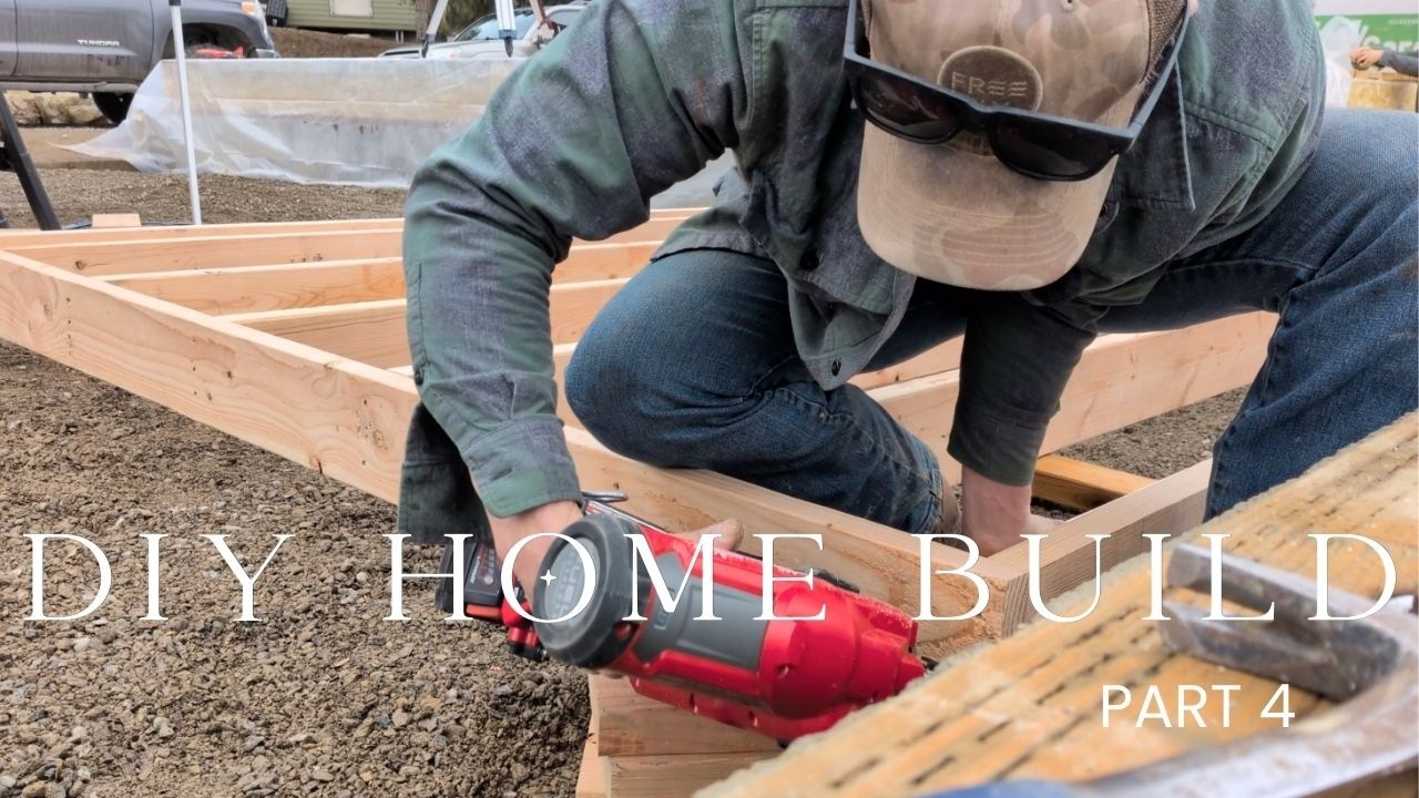 DIY Home Build - Framing Our First Wall, It Ain't Much But It's Honest (How To)