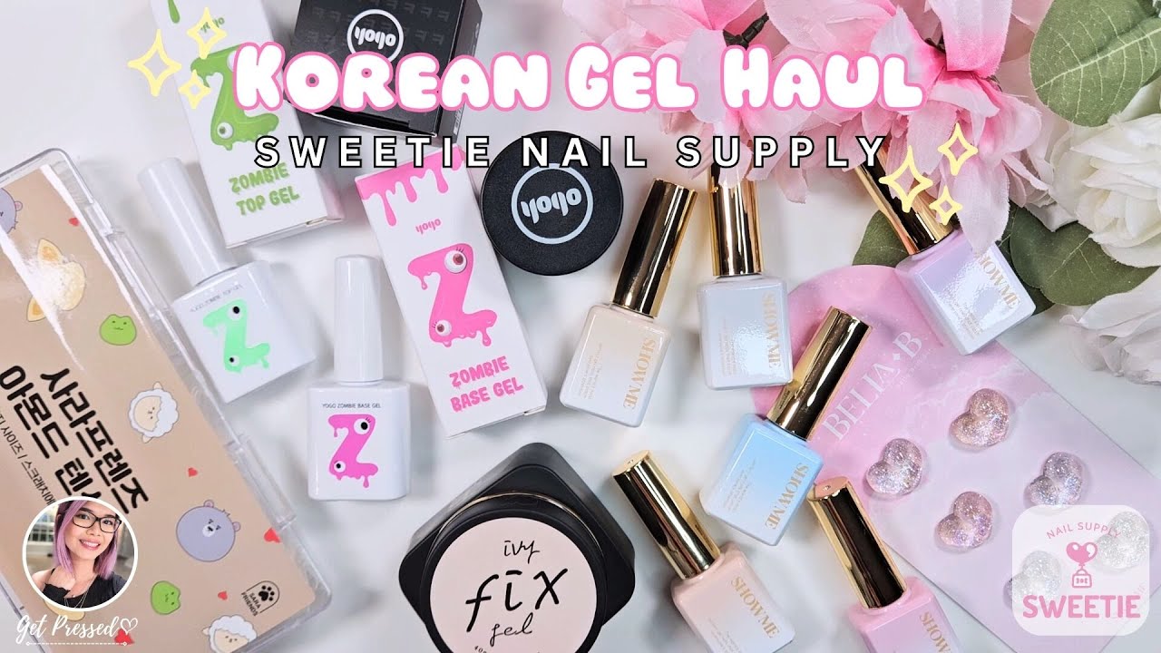 Sweetie Nail Supply Haul and PR  🛒🛍️📦 - Korean Gel Swatches