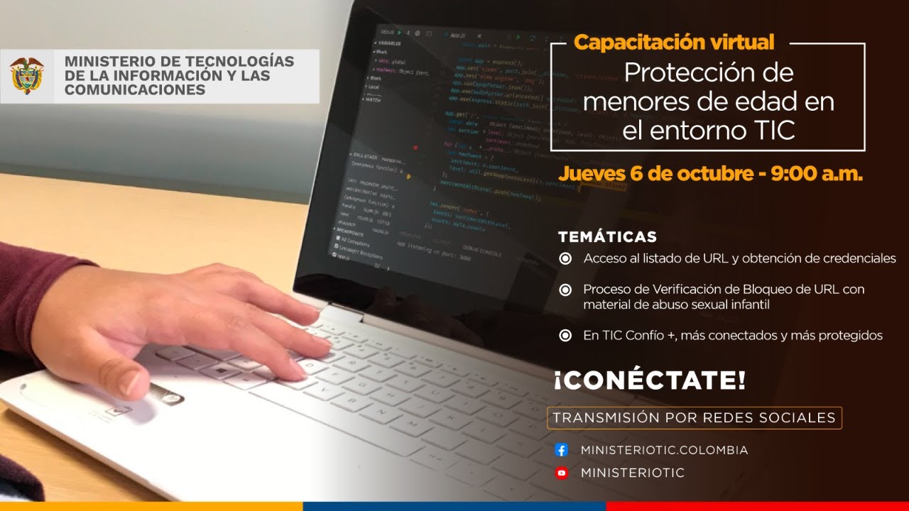 Capacitación virtual ‘Protección de menores de edad en el entorno TIC'