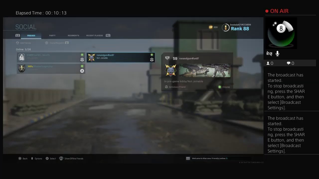 boobala421's Live stream of Modern Warfare