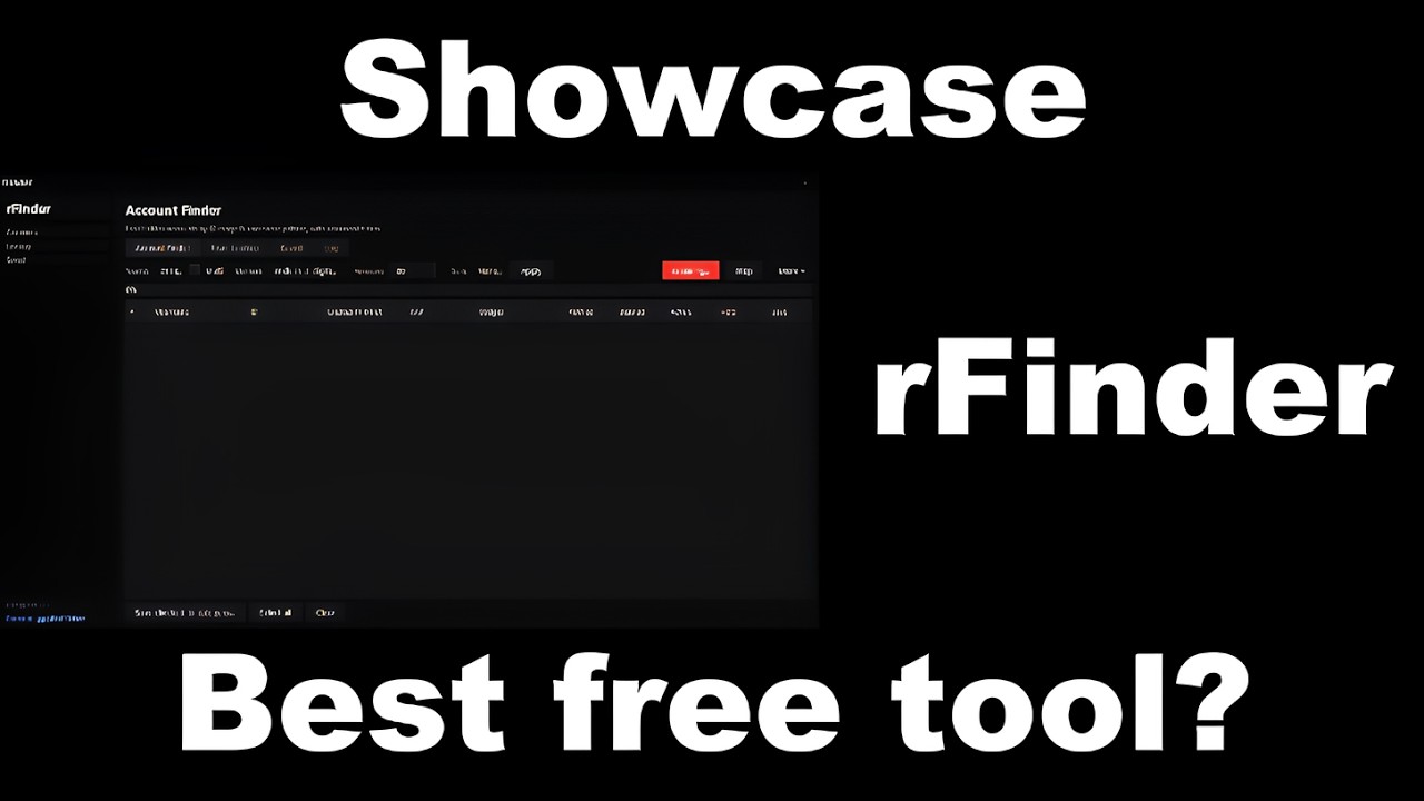 Showcasing new and free account finder | rFinder | #pg #roblox