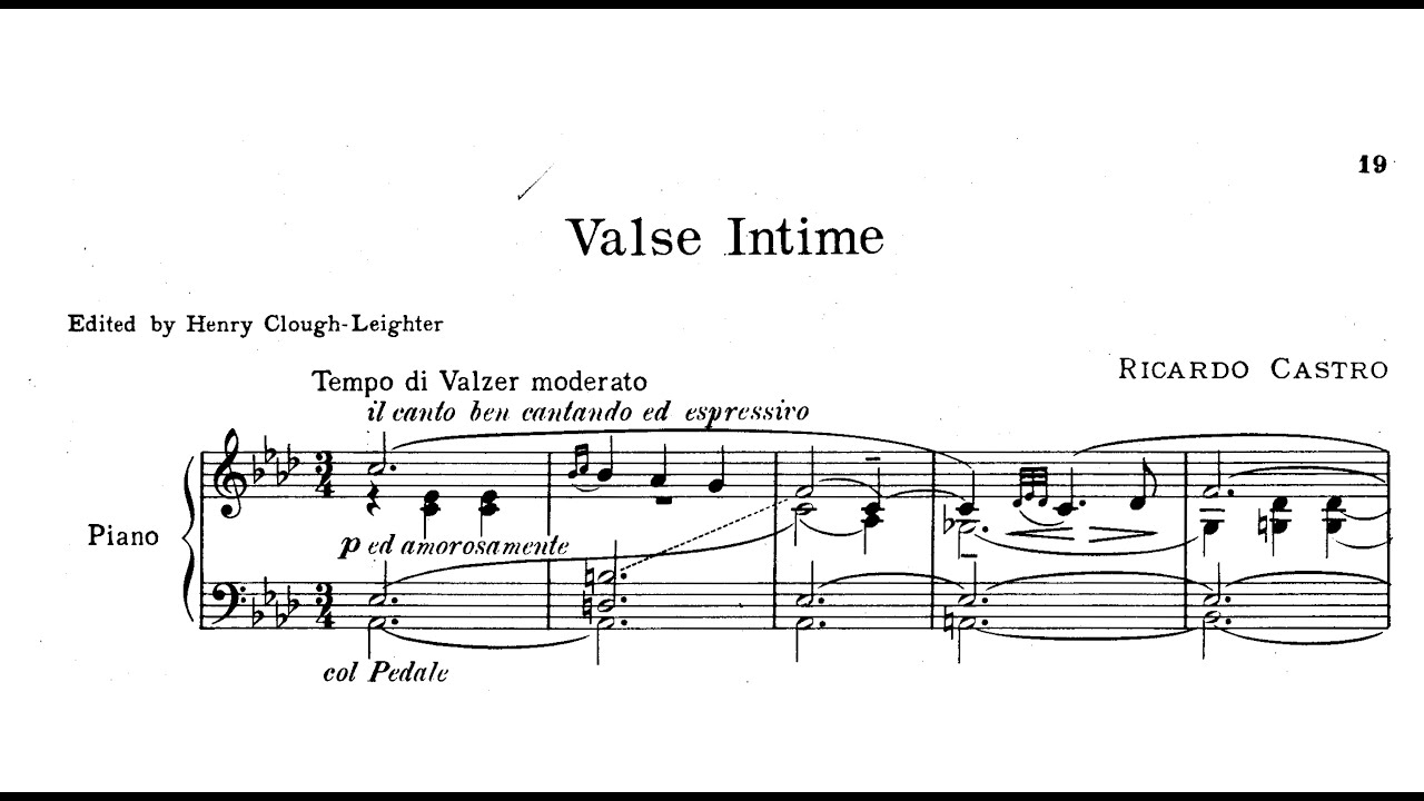 Ricardo Castro: Valse Intime