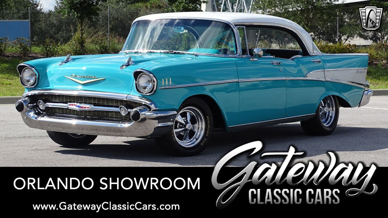 1957 Chevrolet Bel Air 4 Door No Post For Sale Gateway Classic Cars Orlando #1765