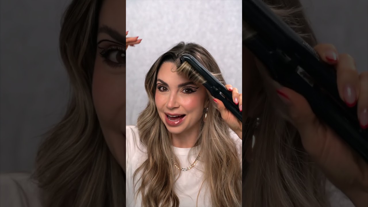 FINALIZANDO A FRANJA COM CHAPINHA ✨ #hair #cabelo #beauty #beleza