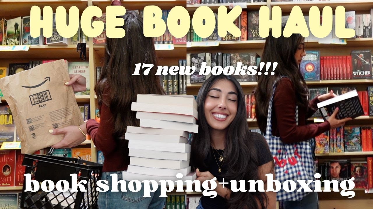 huge birthday book haul!!!📚🛍️book shopping + unboxing