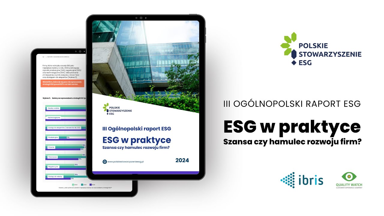 III Og&oacute;lnopolski Raport ESG: ESG w praktyce - Szansa czy hamulec rozwoju firm?​