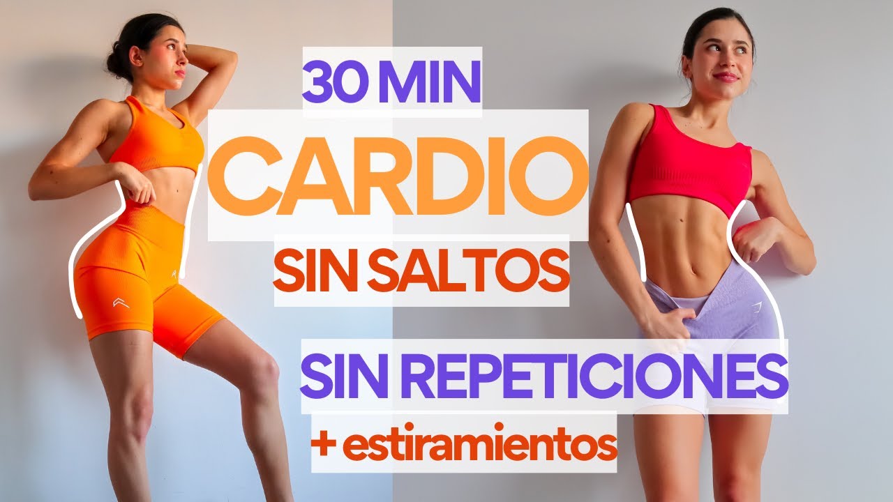 35 min ejercicios QUEMA GRASA TODO EL CUERPO 🥵🔥 SIN REPETICIONES SIN SALTOS - RUTINA HIIT CARDIO