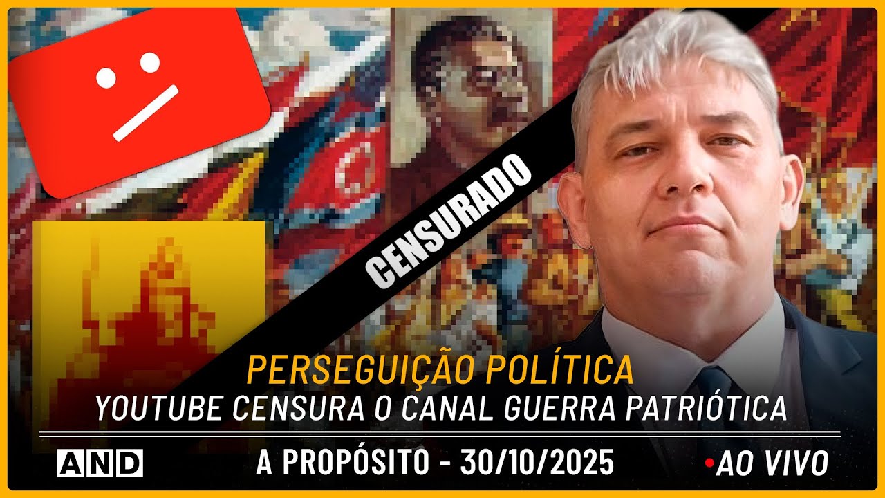 PROGRAMA A PROP&Oacute;SITO &ndash;Pitillo denuncia a CENSURA do canal GUERRA PATRI&Oacute;TICA