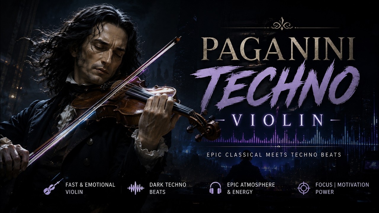 Paganini Techno Violin 🔥 Epic Cyber Classical Beats | Fast & Emotional Electric Violin Music