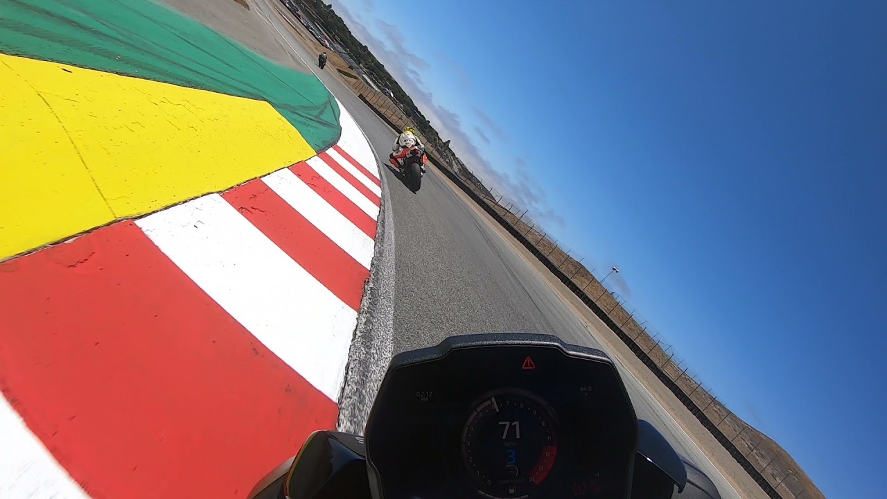 2022 Triumph Speed Triple 1200RS at Laguna Seca at Iconic trackday Part 1