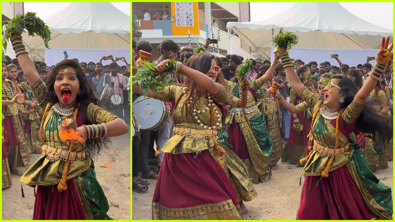 Trending Kallajodu Collage Papa Song  | Pulsar Bike By Dashrath Pad Band | Kondapochamma Jatara 2024