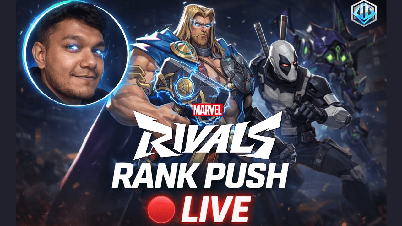 🔴DIAMOND 3 ➜ DIAMOND 1 PUSH 🔥 High ELO VANGUARD Gameplay | Marvel Rivals LIVE Hindi