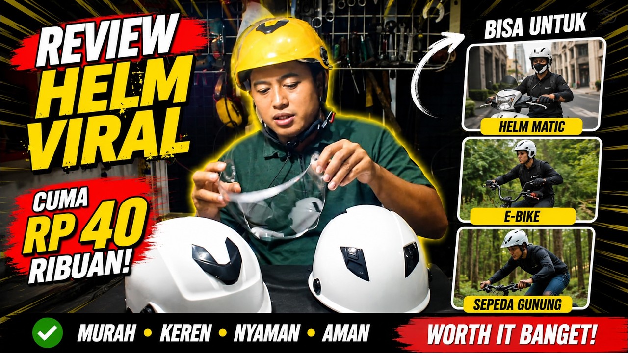 Murah Banget! Helm Scooter Vietnam Viral , Buat helm Sepeda Listrik & helm sepeda gunung, helm Matic
