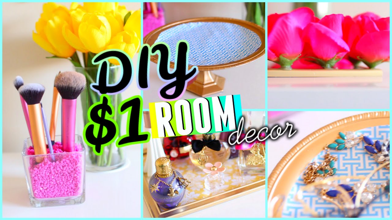 DIY Dollar Store Room Decor & Organization! 2015 | Cute & Cheap!