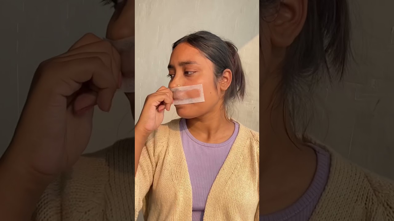 I tried Facial wax strips for the first time | Face waxing for the first time #shorts #youtubeshorts