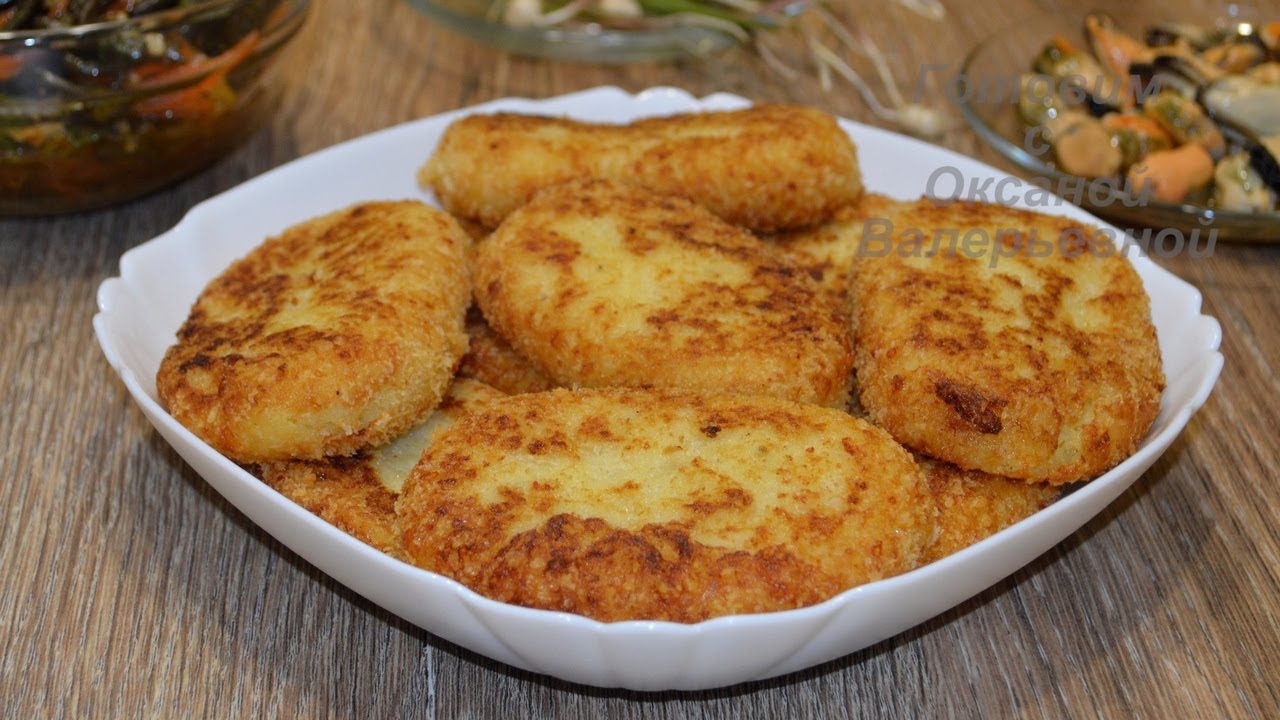 Картофельные котлеты с сыром. Готовим с Оксаной Валерьевной.
