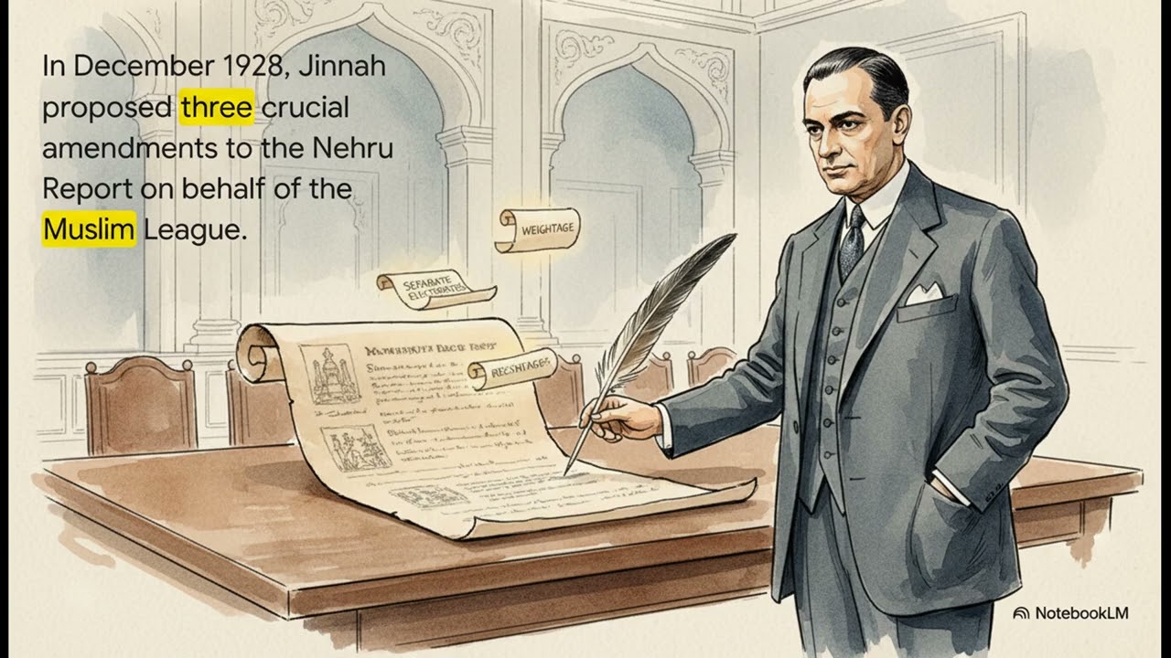 Jinnah&rsquo;s 14 points Part 1 | Modern history | UPSC |