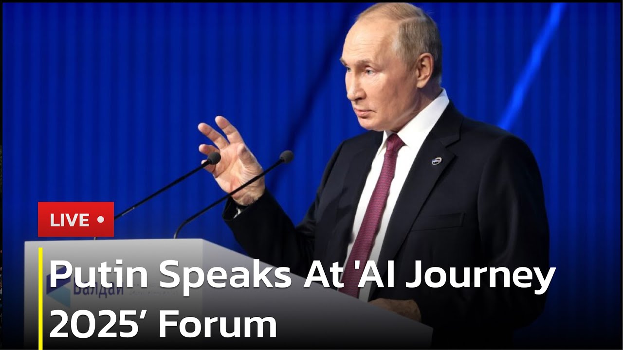 🔴 LIVE: Russian President Vladimir Putin Speaks At 'AI Journey 2025&rsquo; Forum | AC13