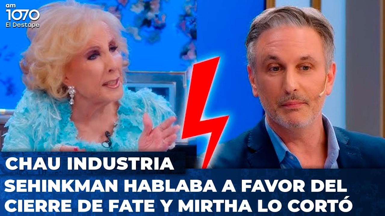 PERIODISTA DE TN INTENTÓ JUSTIFICAR EL CIERRE DE FATE Y MIRTHA LO CORTÓ: 