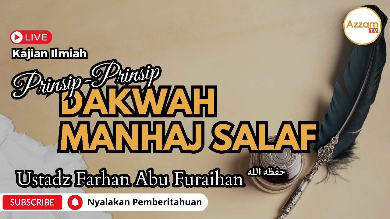 Prinsip-Prinsip Dakwah Manhaj Salaf || Ustadz Farhan Abu Furaihan