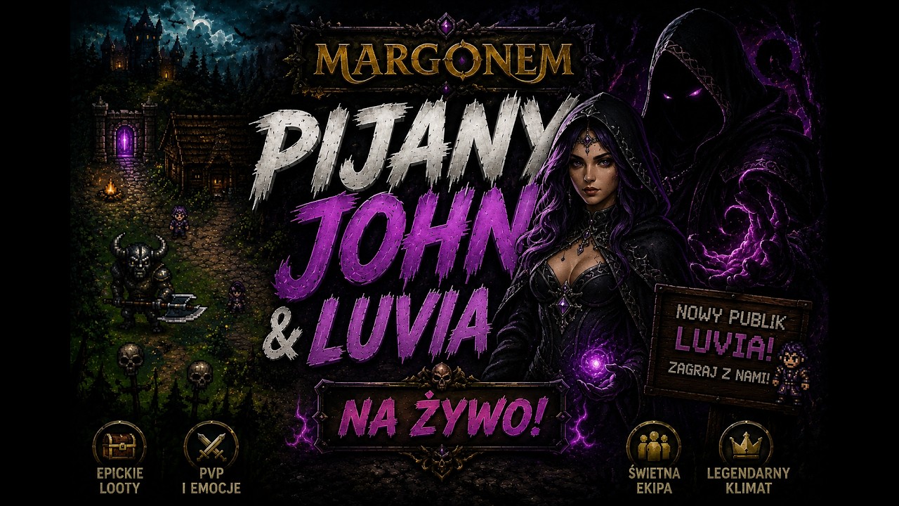 ⚔️ MARGONEM LUVIA NA ŻYWO &mdash; 90lv lecimy dalej :D ! Czas na szczyt! 🏆