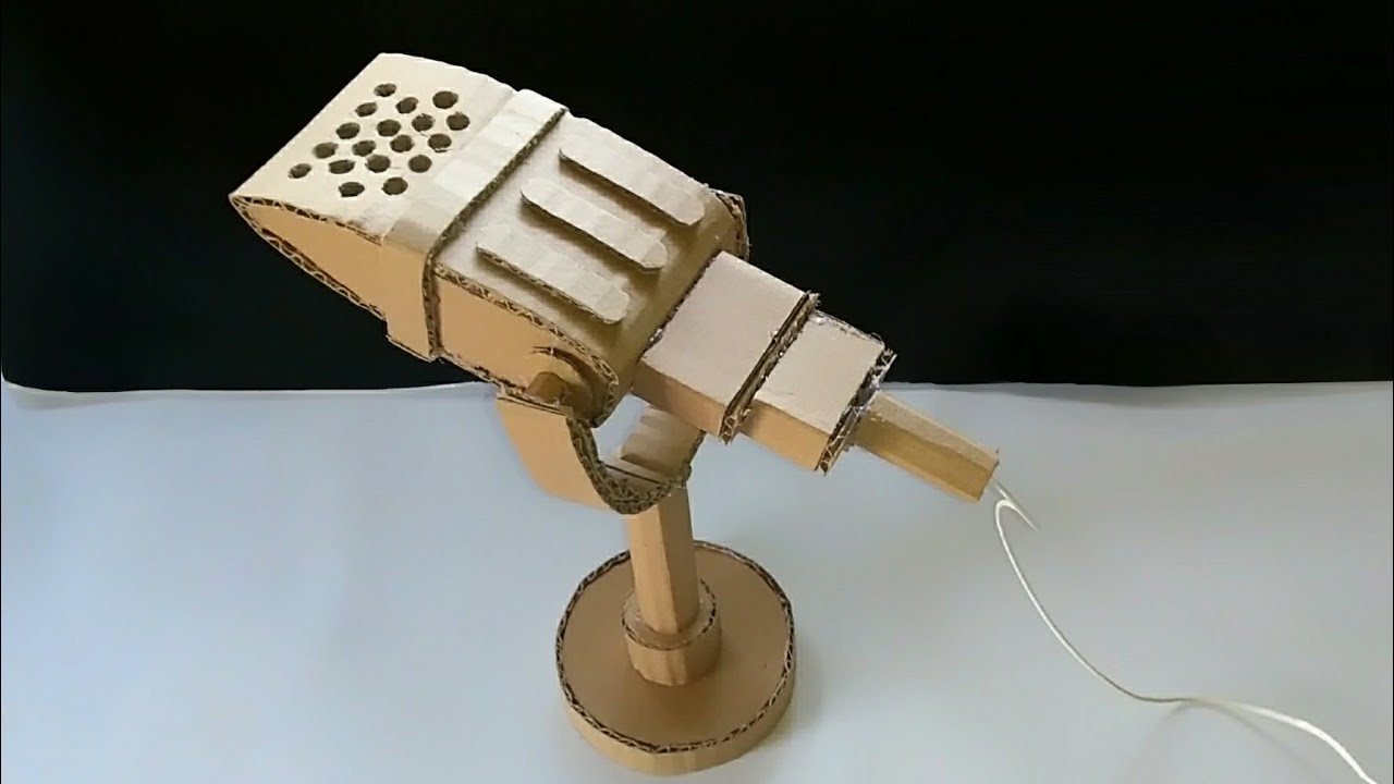 COMO FAZER UM MICROFONE DE PAPELÃO QUE FUNCIONA